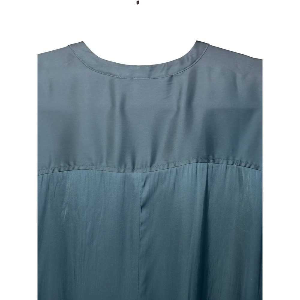 Old Navy Green Blouse M Dolman Sleeve Popover Top Emerald‎ Isle Professional - Picture 6 of 12